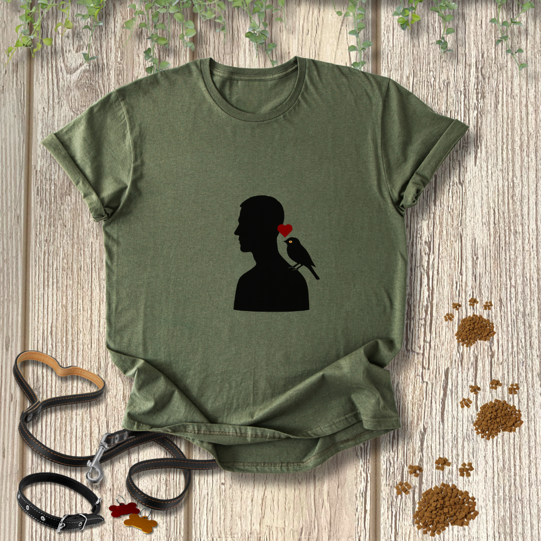 Male Silhouette Bird Love