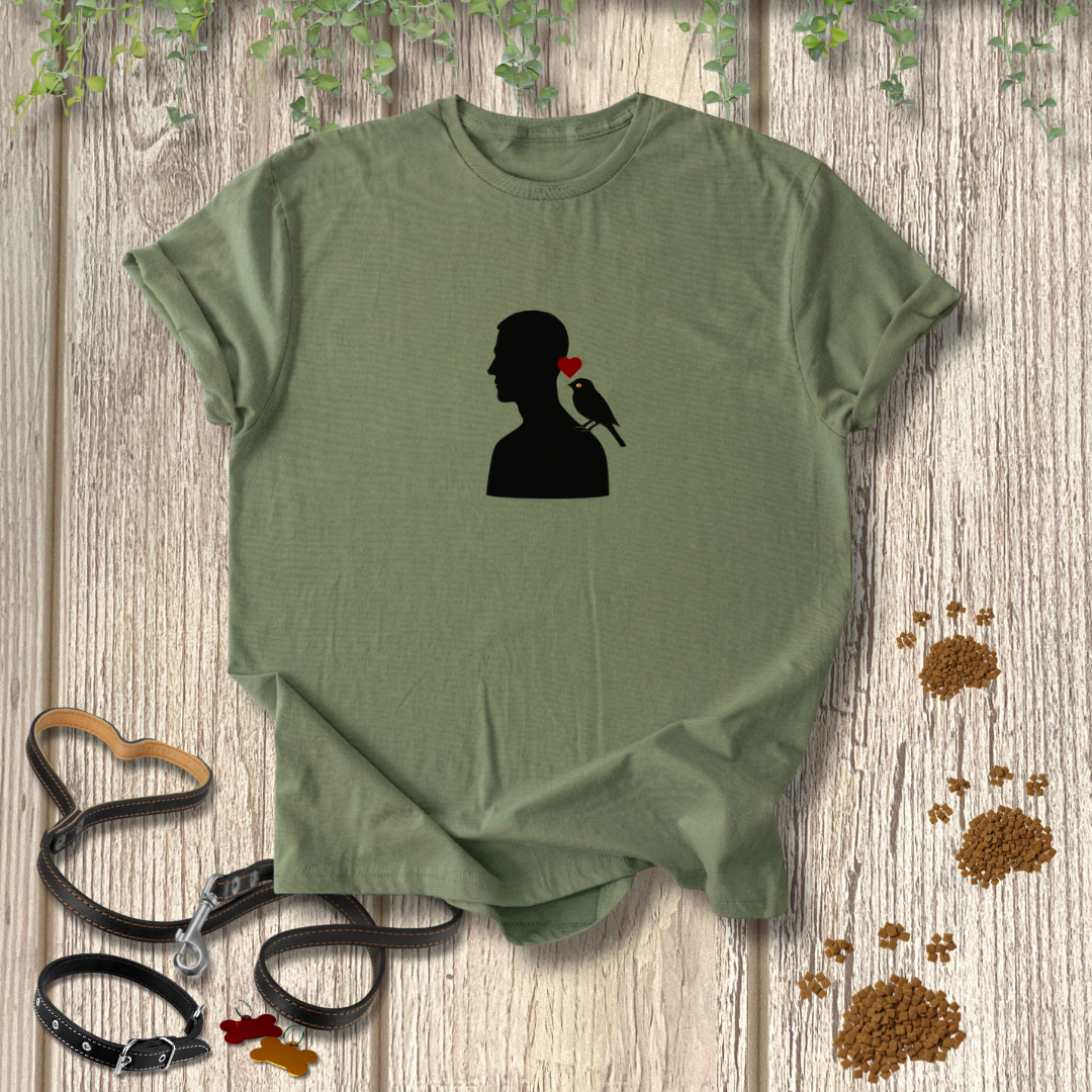 Male Silhouette Bird Love
