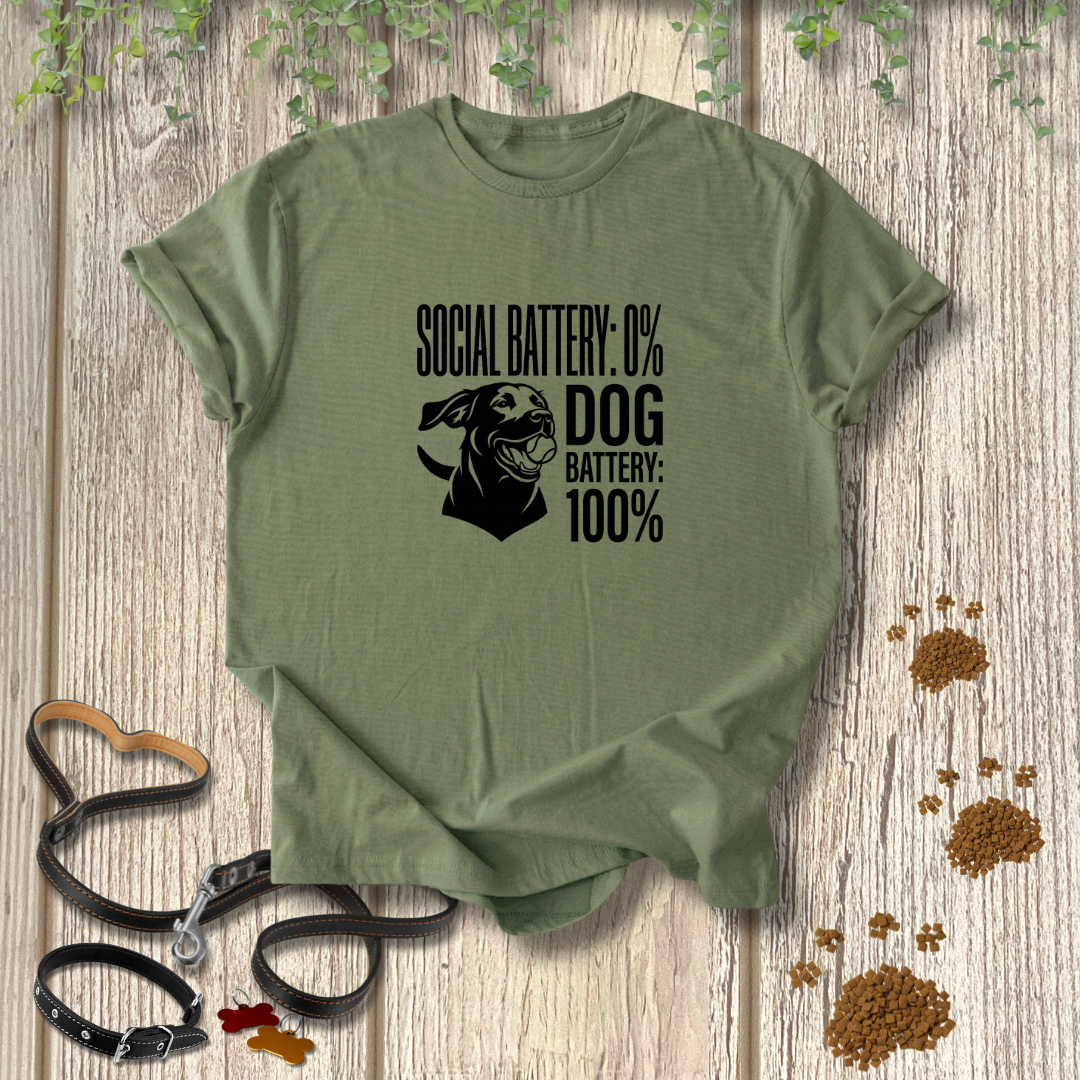 Social Battery 0% T-shirt