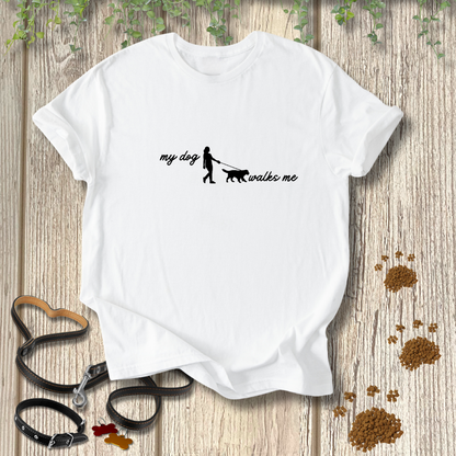 my dog walks me