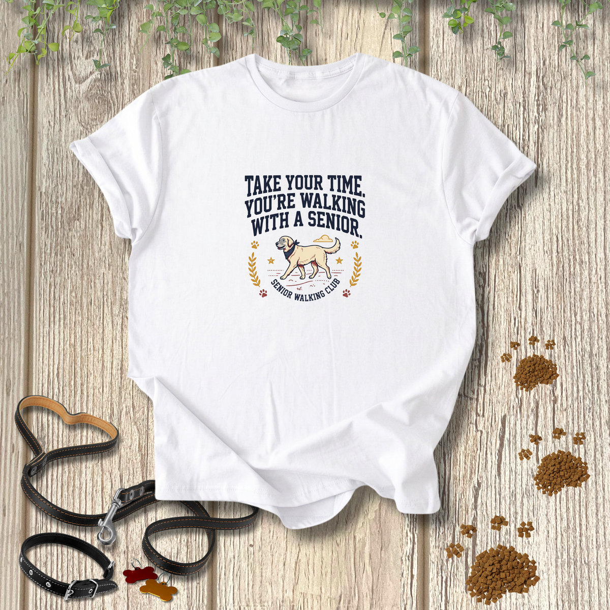 Walking with a Senior T-shirt