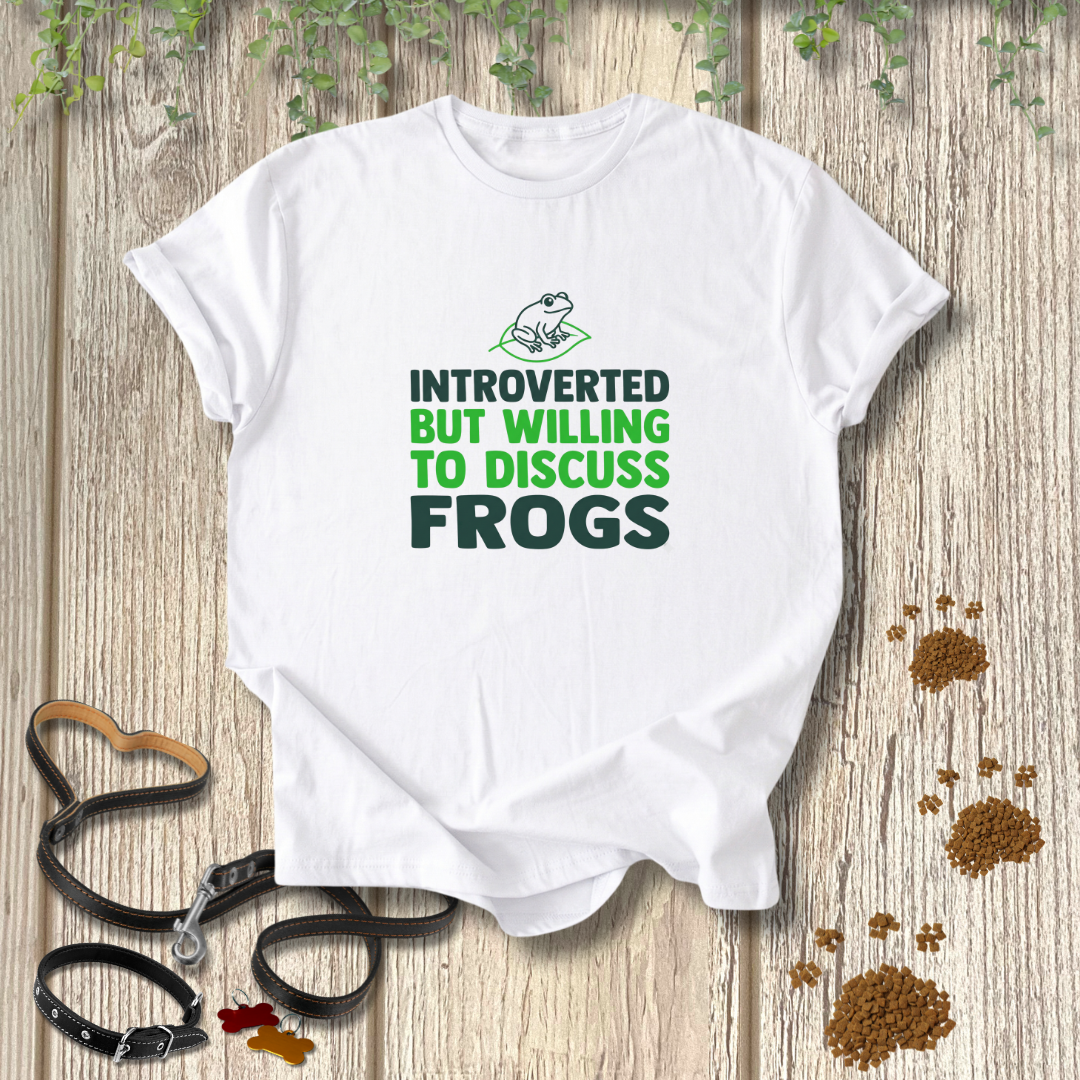 Willing To Discuss Frogs T-shirt