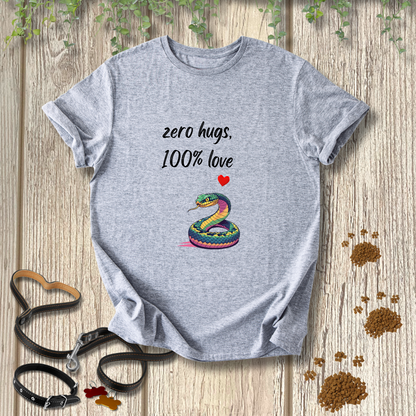 zero hugs, 100% love