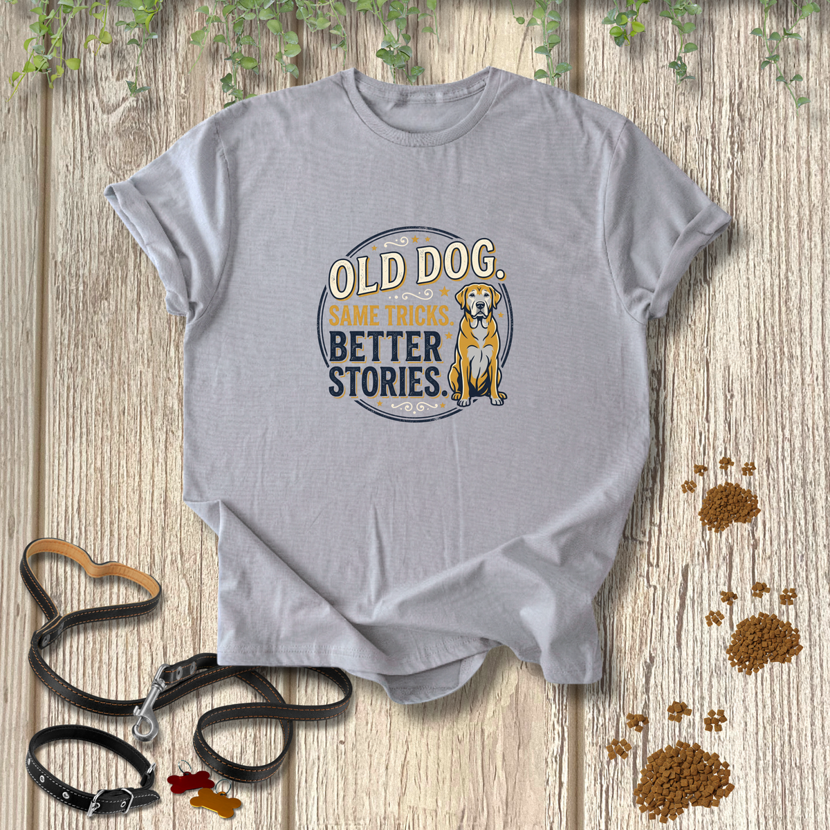 Old Dog Better Stories T-shirt
