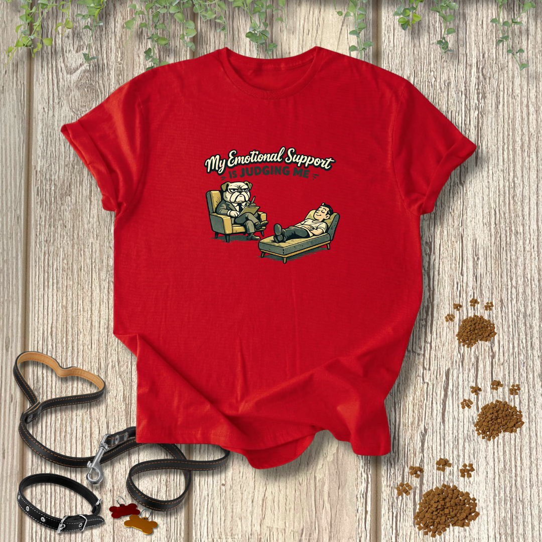 My Emotional Support is Judging Me T-shirt