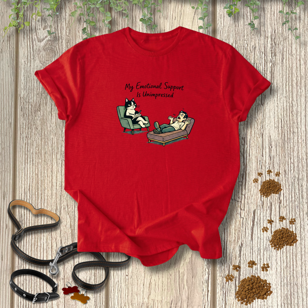 My Emotional Support is Unimpressed T-shirt