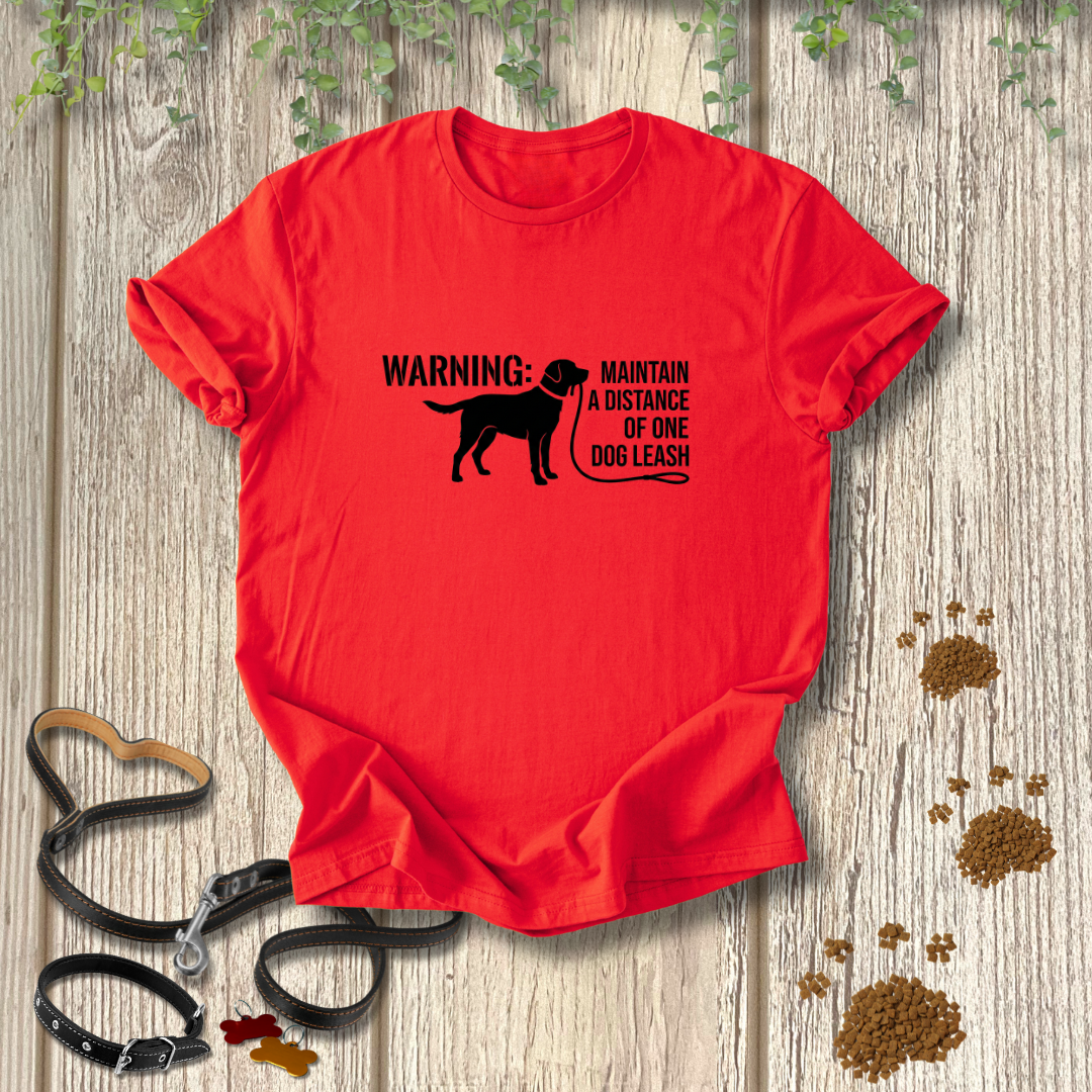 WARNING: Maintain A Distance Of One Dog Leash