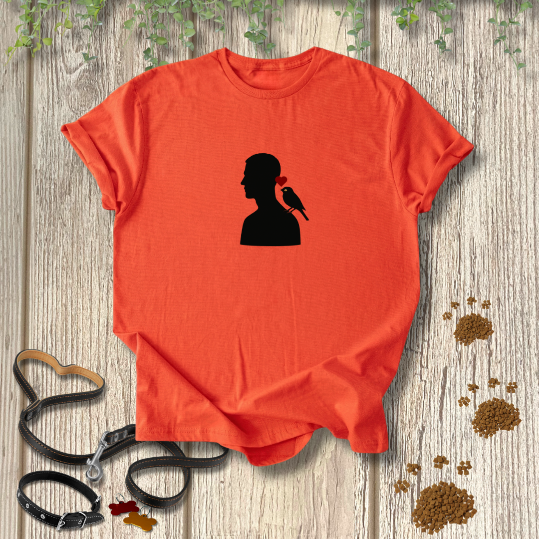 Male Silhouette Bird Love