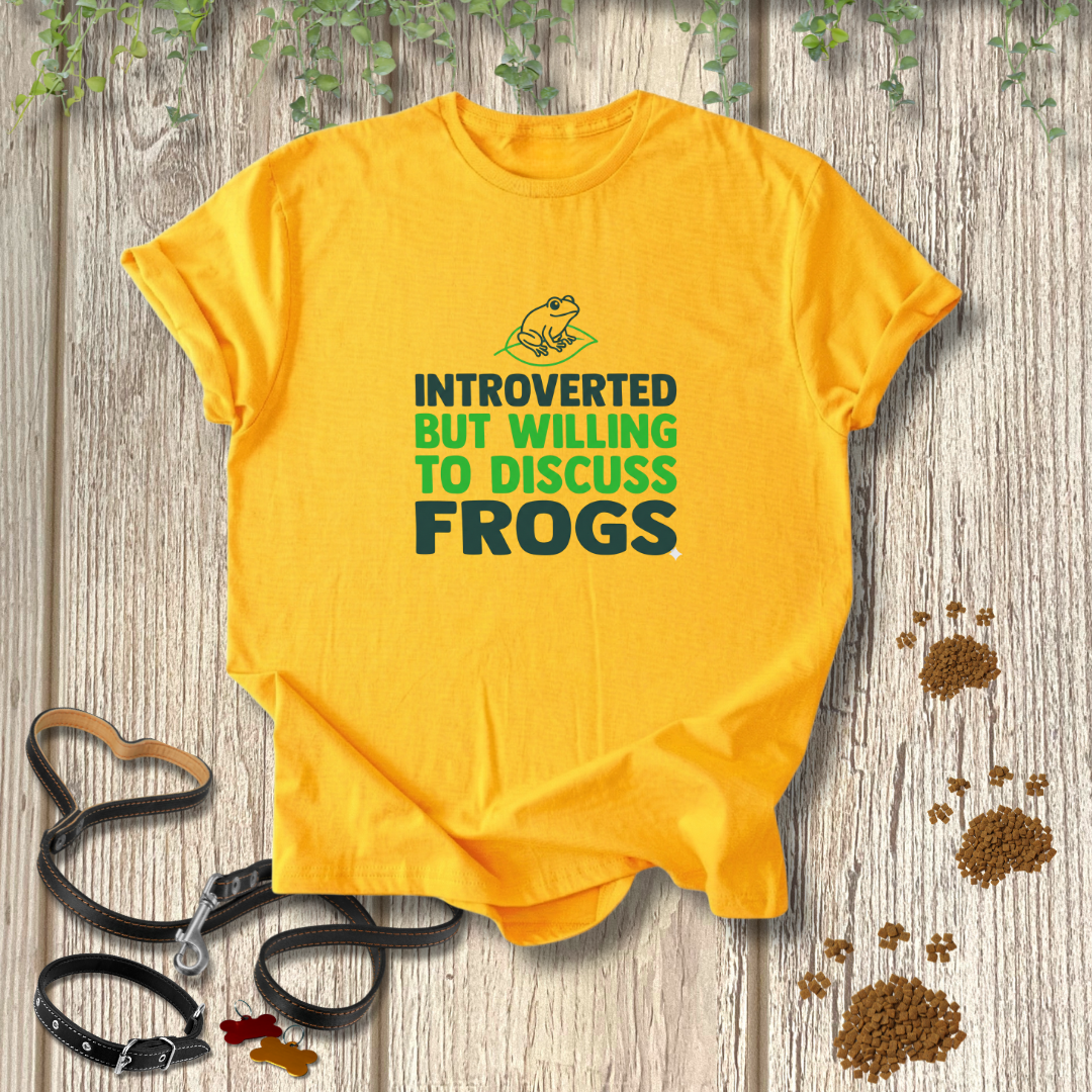 Willing To Discuss Frogs T-shirt