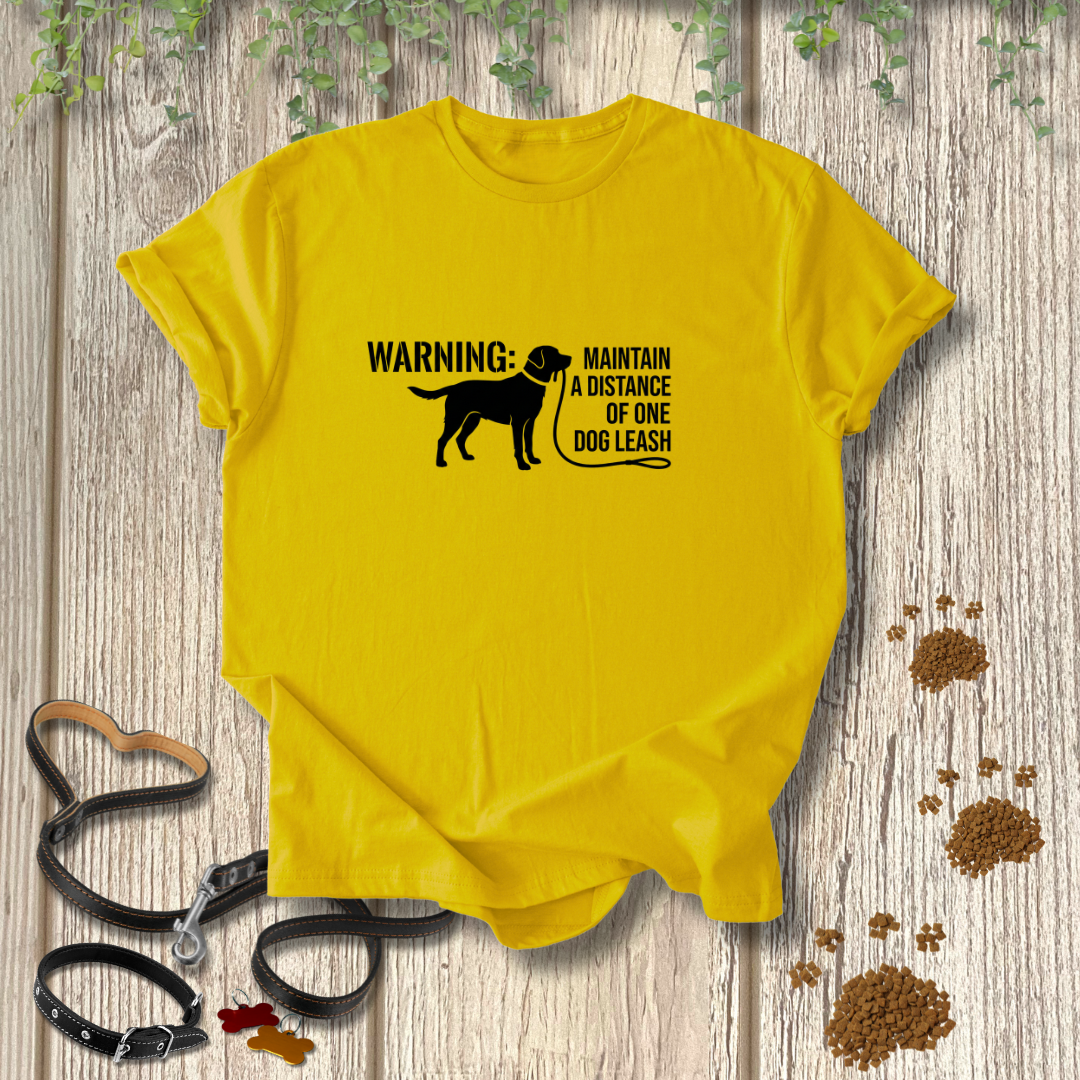 WARNING: Maintain A Distance Of One Dog Leash