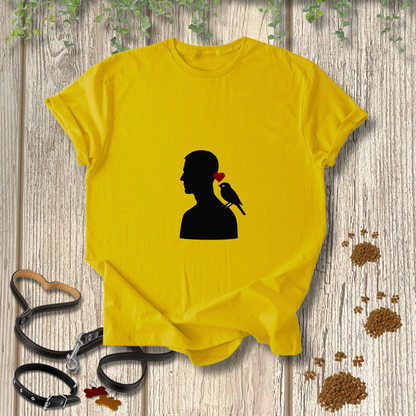 Male Silhouette Bird Love