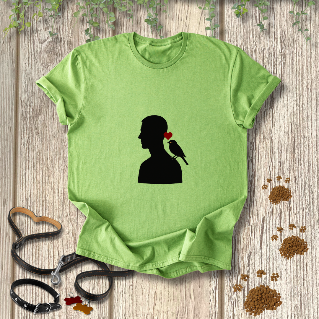 Male Silhouette Bird Love