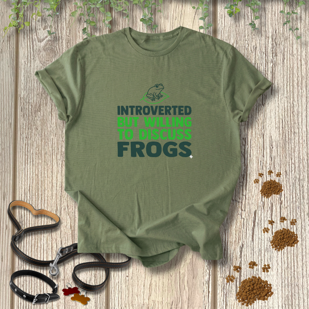 Willing To Discuss Frogs T-shirt
