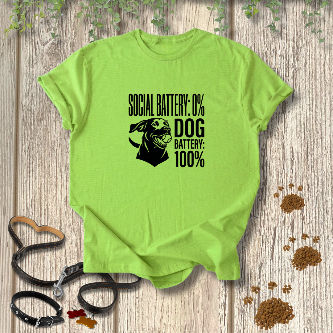 Social Battery 0% T-shirt