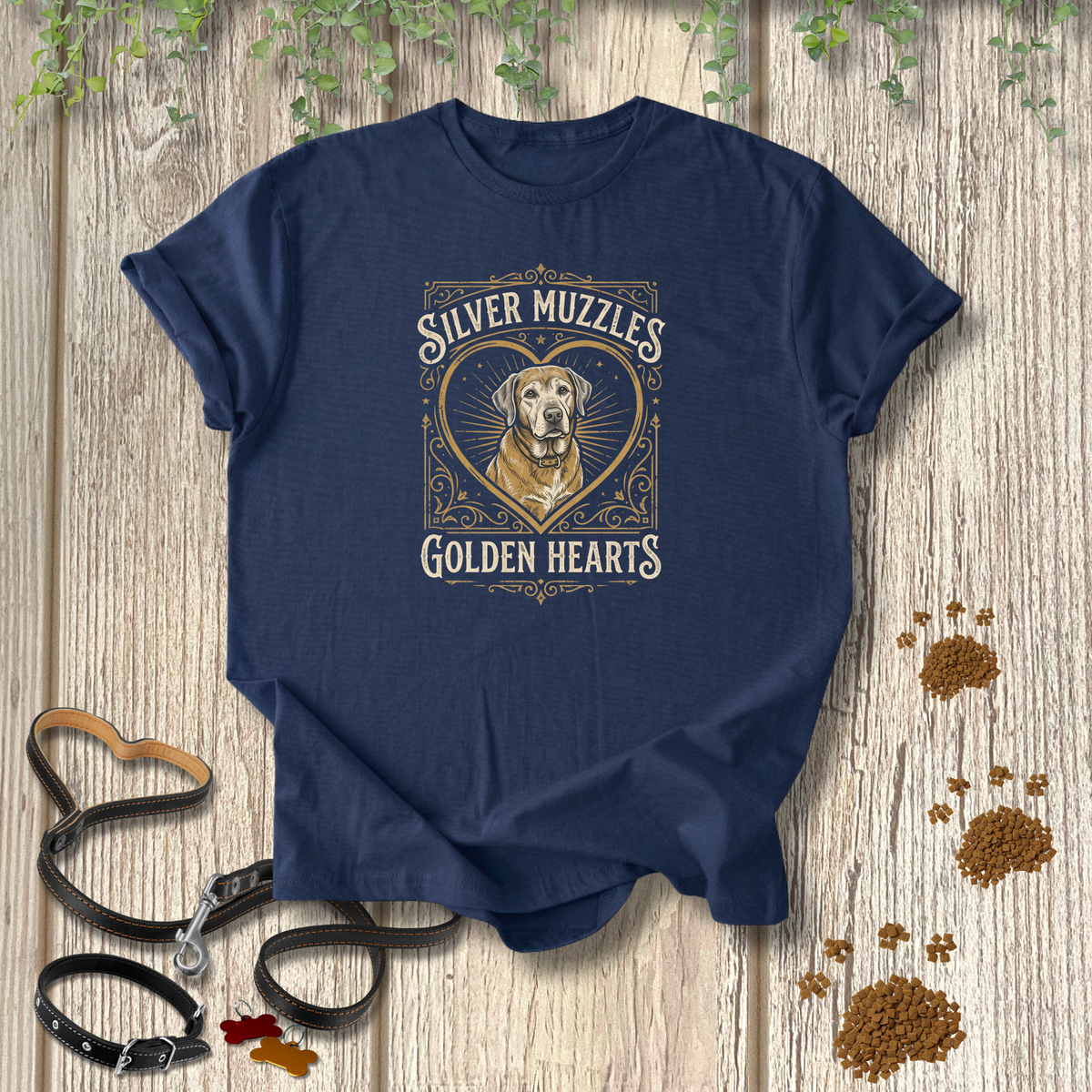 Silver Muzzles Golden Hearts T-shirt
