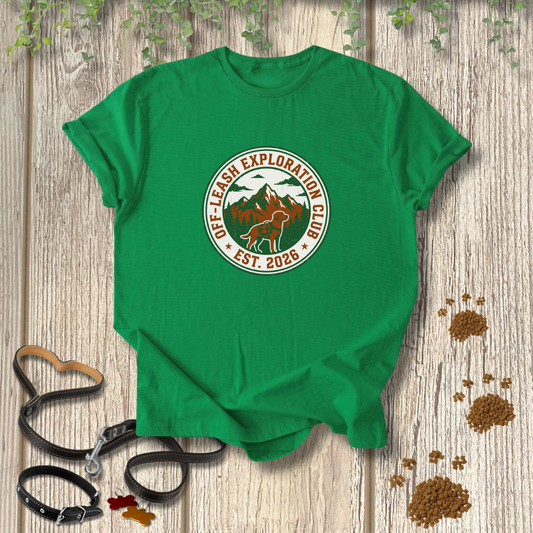 Off-Leash Exploration Club T-shirt