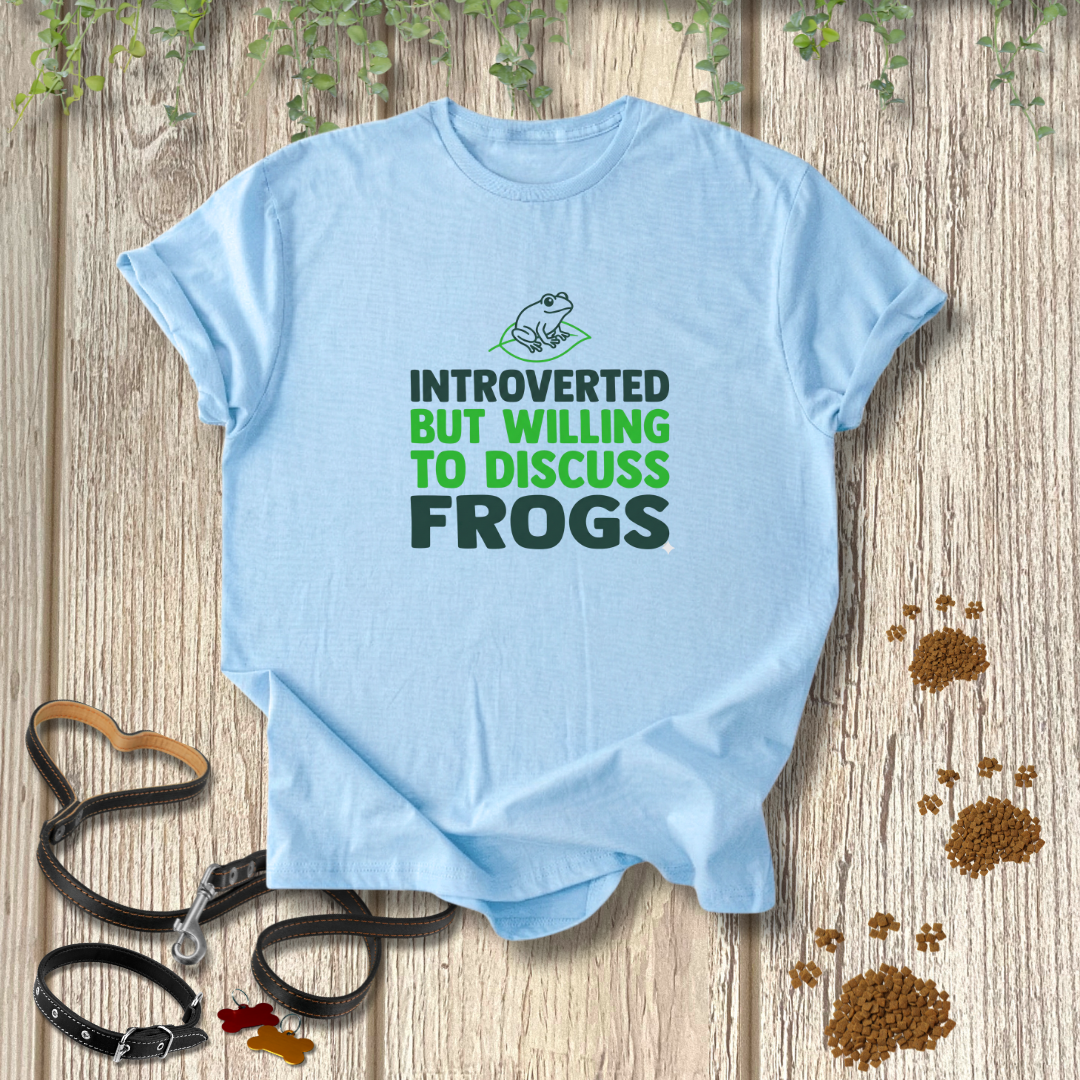 Willing To Discuss Frogs T-shirt