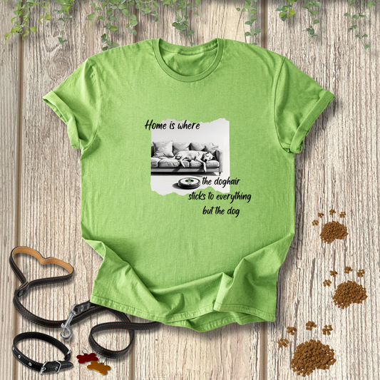 Home is where the doghair sticks to everything except the dog